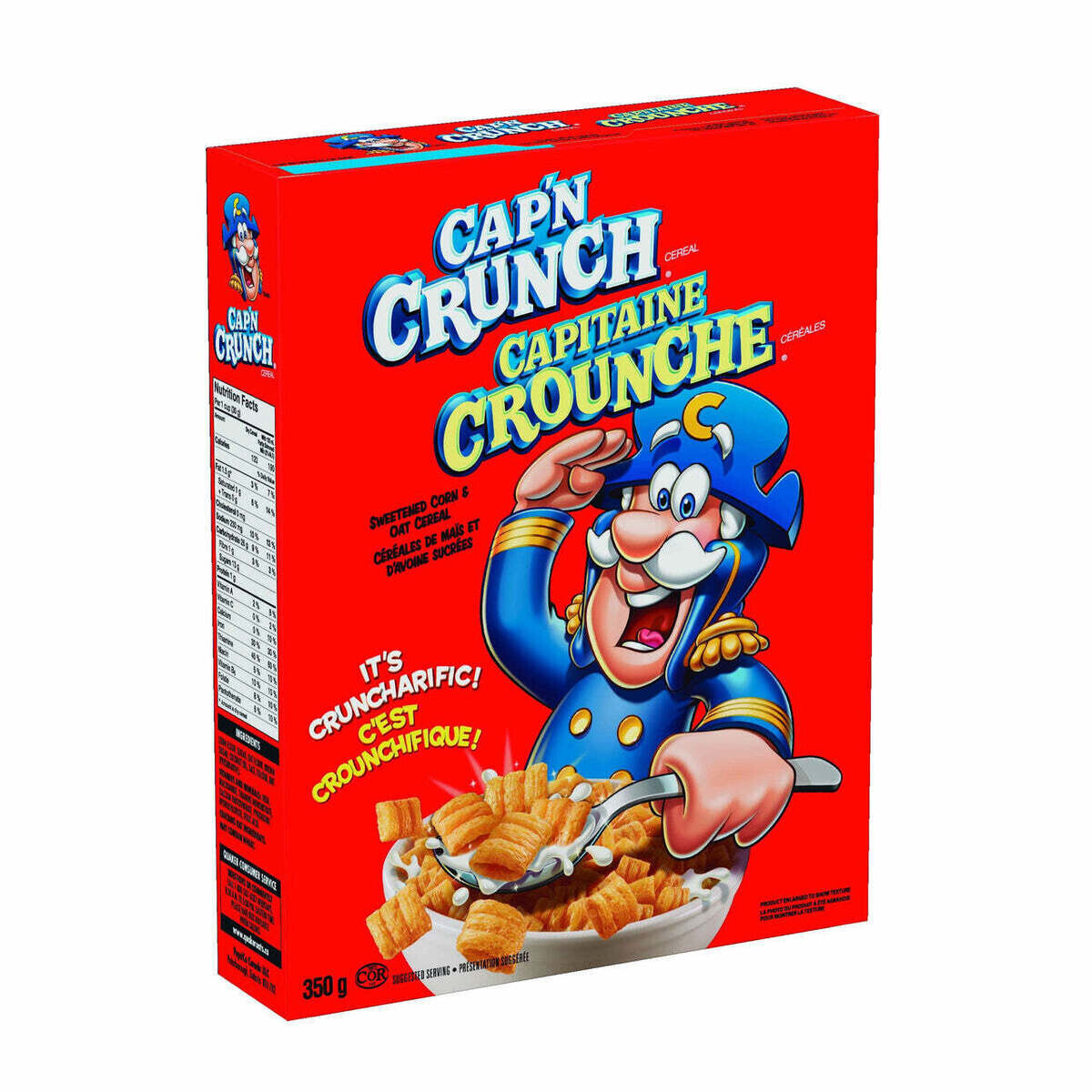CAP`N CRUNCH CEREAL 12x350 GR DLC 11/2024