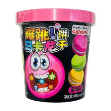 Gangfu Popping Macarons Strawberry (24x80g) POTS