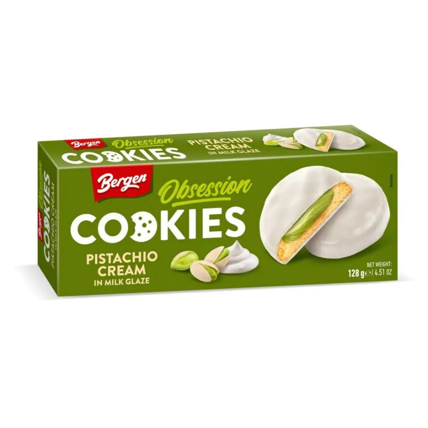 Cookies Pistachio Cream White (18x128g)