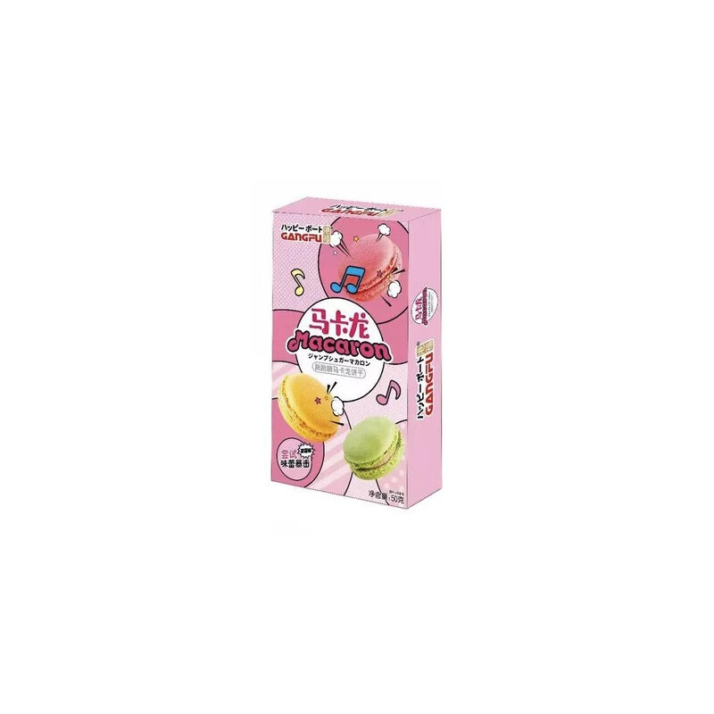 Gangfu Popping Macarons Strawberry (48x50g)