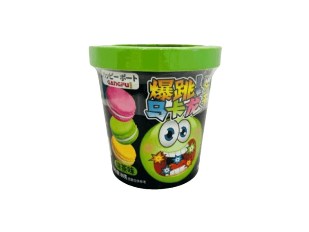 Gangfu Popping Macarons Matcha (24x80g) POTS
