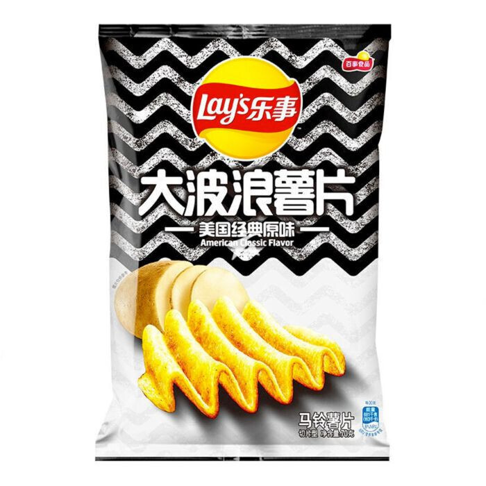 Lays Deep Ridged American (22x70g)