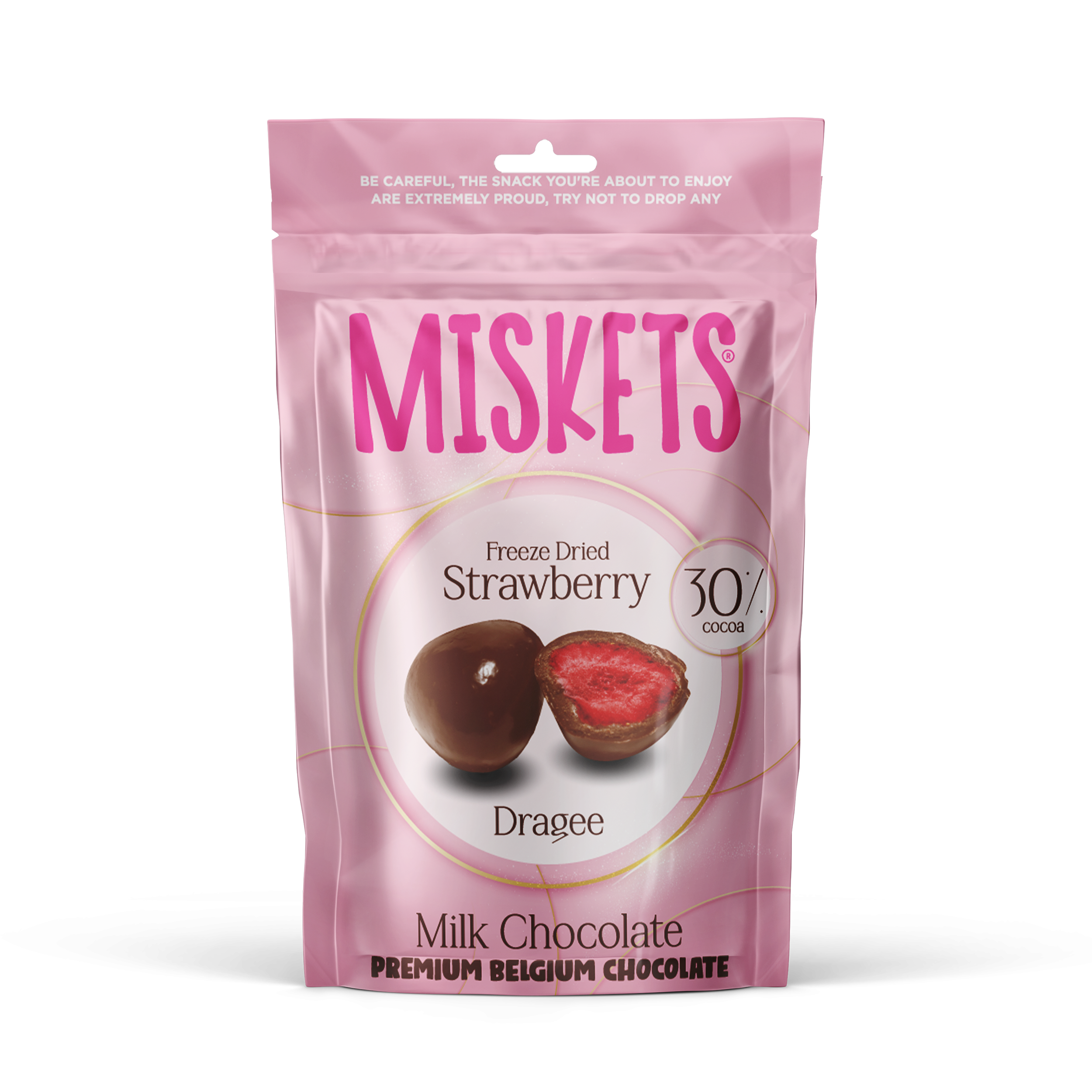 Miskets Chocolate Freeze Dried Strawberry (12x80g)