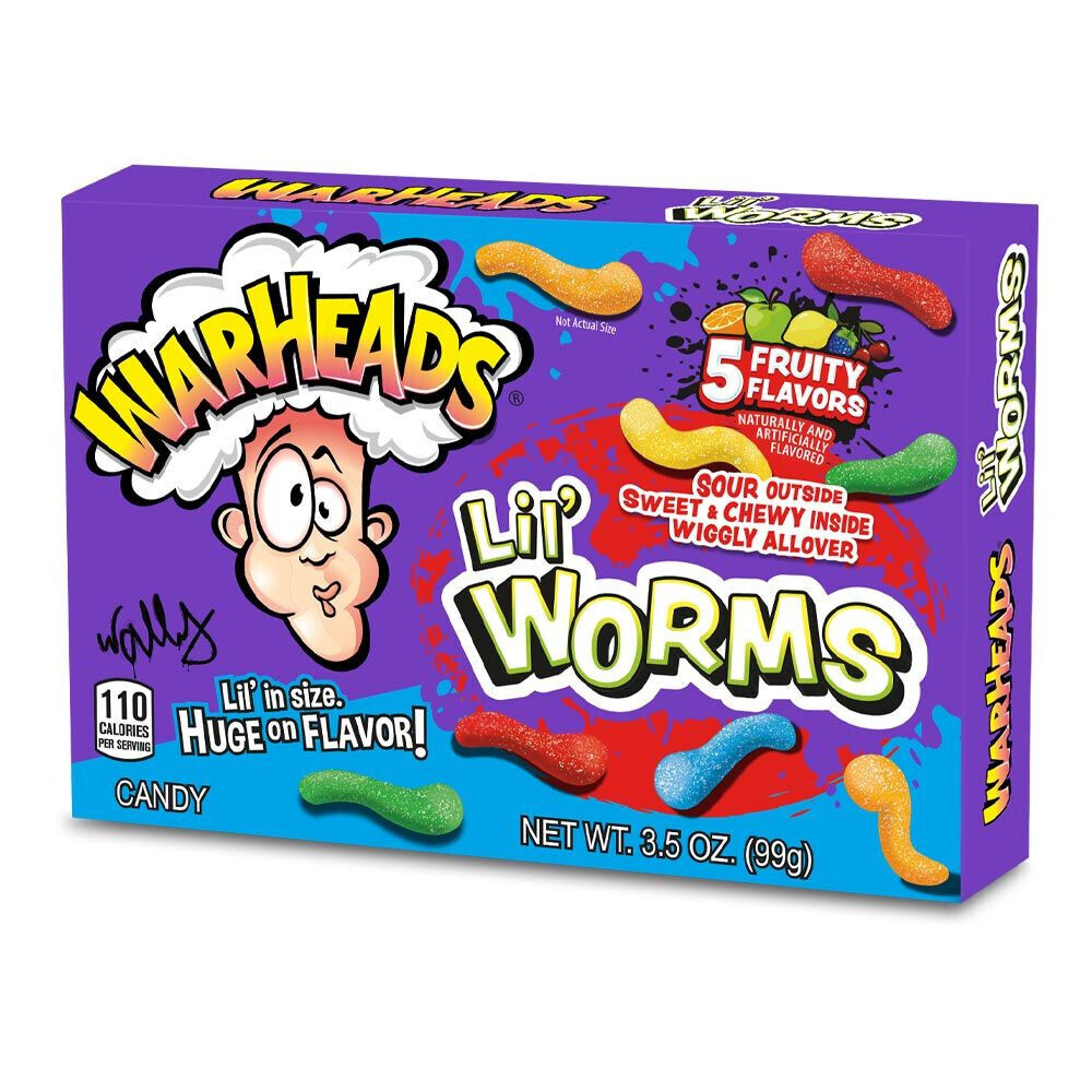 Warheads Lil Worms Theatre Box (12x99g)